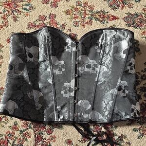 Skull Patterned Corset